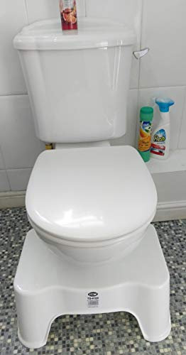 DevWoo 9 Bathroom Toilet Stool, Medically Tested Squatting Toilet Stool, Non-invasive Remedy for Haemorrhoids, Constipation, IBS, Flatulence, Bloating - Aligns Colon for Complete Bowel Movement