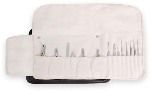 Fußpflege Etui - Podologie Aufbewahrungs Tasche Leer-Maniküre&Pediküre Kosmetik Instrumente Tasche (Etui mit Reissverschluß)