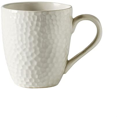 HASMI Kaffeetassen 380 ml weiße Keramiktasse Haushalt einfache Persönlichkeit Kaffeetasse Frühstückstasse Kating Teetasse Retro kreative Tasse Mug