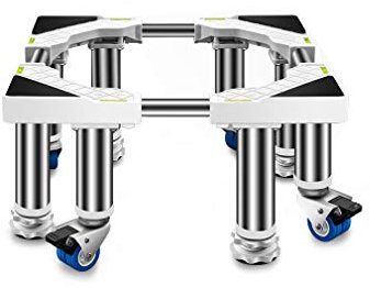 YHJZSM Socles et Cadres de Lave-Linge Base de réfrigérateur Mobile pour Machine à Laver Base réglable pour Gros appareils Largeur 36-55 cm Grand Chariot à tonneau en Bois Rotation à 360 °