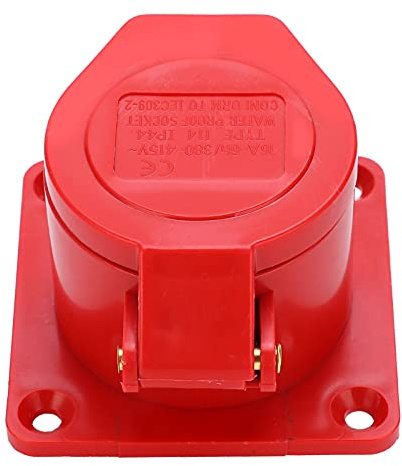 Conector Trifásico de 32 Amperios y 5 Pines Enchufe Trifásico IP44 Instalación Oculta a Prueba de Explosiones y Agua 380-415V 3P