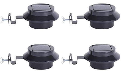 Homoyoyo 4 Stück hinterhof zaun lichter Deckspfostenlichter zaunpfosten lichter Wandleuchte Sonnenlicht nützliche Gartenleuchten Traufe Licht draussen Werkzeug Wandlampe Licht sinken