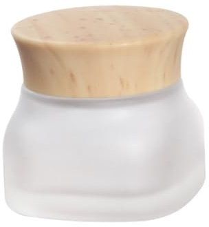 DOITOOL 3pièces Flacons Carrés Verre Fumé Avec Couvercle Pots Cosmétiques Pour Échantillons Et Crèmes Pour Voyage