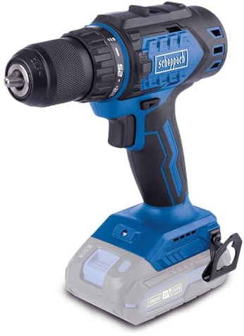 Scheppach Akku Bohrschrauber BC-DD60-X Akkuschrauber Bürstenlos | Drehmoment 60Nm | Schnellspannfutter 1,5-13mm | Drehmomentstufen 25+1 | LED-Licht & Gürtelclip | 20V-IXES-Serie | Ohne Akku/Ladegerät