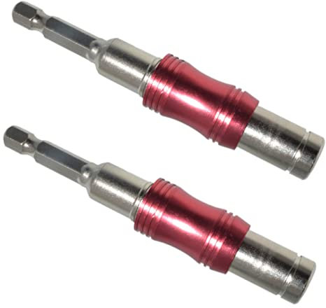 Hemobllo 2stücke Flexibler Magnetischer Bithalter Für Bohrmaschinen Sechskant Verlängerung Drehbarer Pivot Bit Halter Für Enge Stellen Und Ecken Kompatibel Mit Akkuschraubern Und