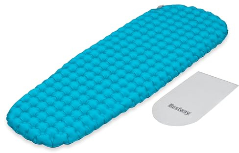Bestway AlpineLite Insulated Sleeping Mat, Inflatable Sleeping Pad for Camping, Hiking & Backpacking, Compact, Lightweight with Pump Sack