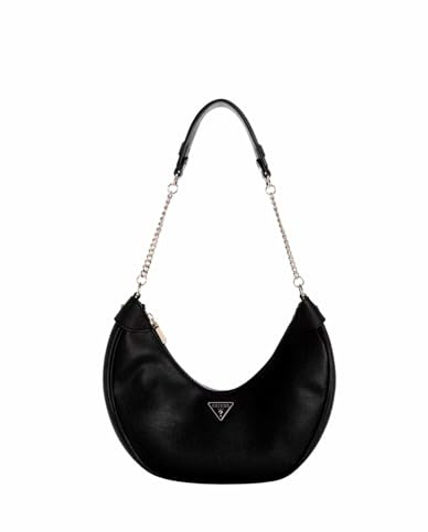 GUESS Fedora, Hobo, Borsa a Spalla Donna, Nero, Taglia Unica