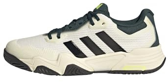 Adidas Hombre Solematch Control 2 Tennis Shoes, Off White/Silver Met./Aurora Ivy, 51 1/3 EU