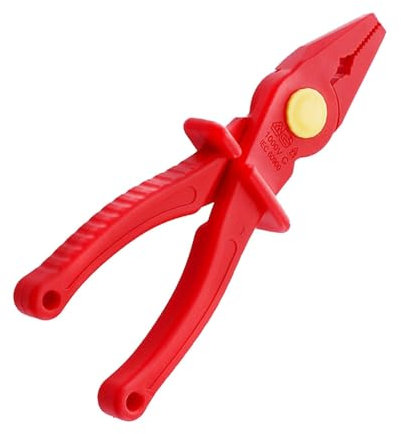 Isolierte Spitzzange,Elektriker-Spitzzange | Flachspitz-Mehrzweckzange 1000 V isoliert | -Spitzzange mit rutschfestem Griff, antimagnetische Zange zum Drahtwickeln, Instrumenteninstallation