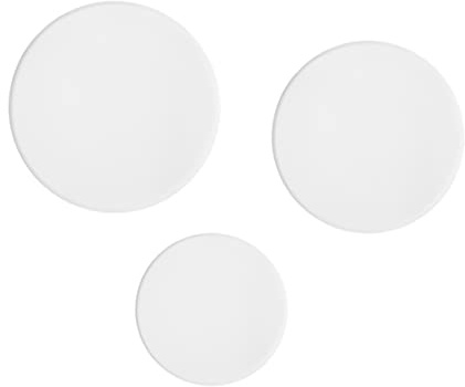 Transparente Fotorequisite Acrylplatte 3 Stück Weiß, Schneidbar | Acrylboard für Fotos und Selbstgemacht, Leicht, Bruchfest, mit Schutzfolie, Mode Präsentationstafel
