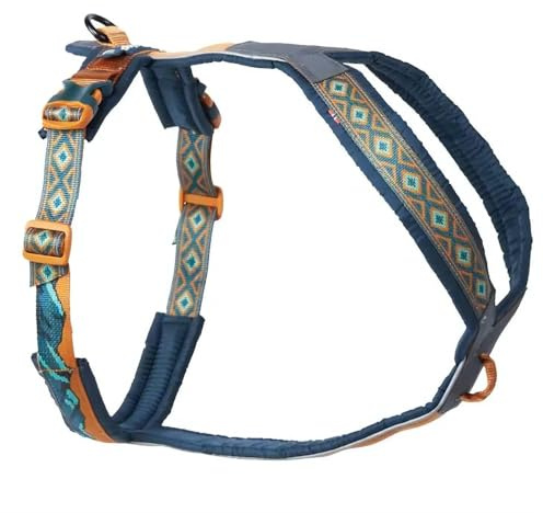Non-Stop dogwear Line Harness 5.0 Rachel Pohl Edition | Teal/Oak, Gre:4