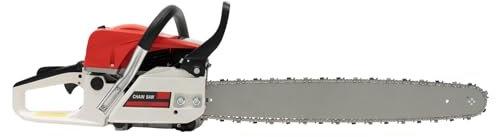 52cc Petrol Chainsaw 2000W 7500rpm 2-Stroke Gas Chainsaw with 22 Bar Heavy-Duty for Forestry Wood Cutting & Gardening Automatic Oiling & Safety Lock