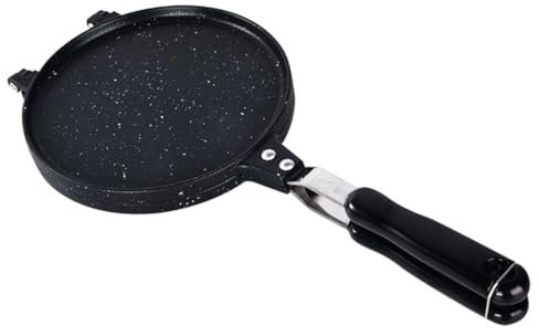 MAGICLULU Pancake Cone Maker Round Non-Stick Egg Roll Baking Pan Double-Sided Grill Press Household Kitchen Baking Tool for Omelet and Dessert