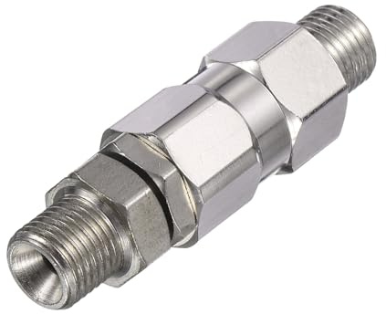 sourcing map 1/4 Inch Sprayer Joint, 360 Degrees Rotate Stainless Steel Swivel Joint for Paint Spray Gun Hose Airless Sprayers,1 PCS