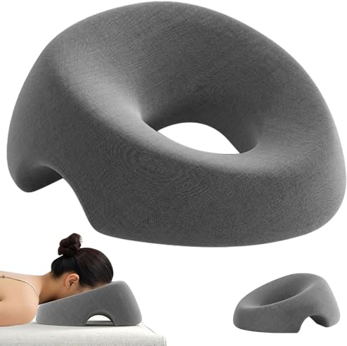 Mineup Massage-Gesichtswiegenkissen, Massage Kopfstütze, U-förmiges Lochkissen, Kopfkissen mit Loch, Memory-Schaum Gesichtskissen Für Schreibtische Spa Salon