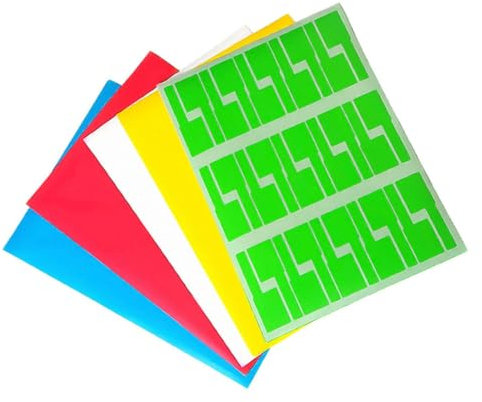 FUNNETOYU 10piezas Etiquetas De Cable De Identificación Adhesivas Oficina Colores Sólidos