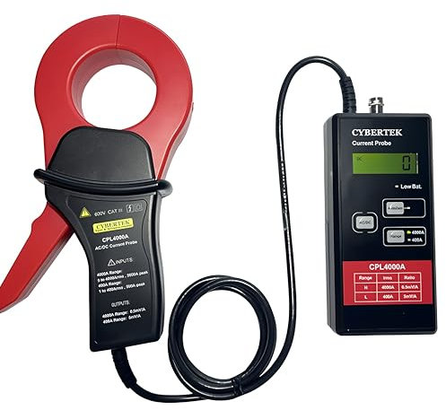 CYBERTEK Oszilloskop Stromzange Niederfrequenz AC/DC-Stromsonde CPL2000A 2000A/10kHz CPL4000A 4000A/5kHz mit Spitzenstrom von 3000Apk/5600Apk (CPL2000A 2000A/10kHz)