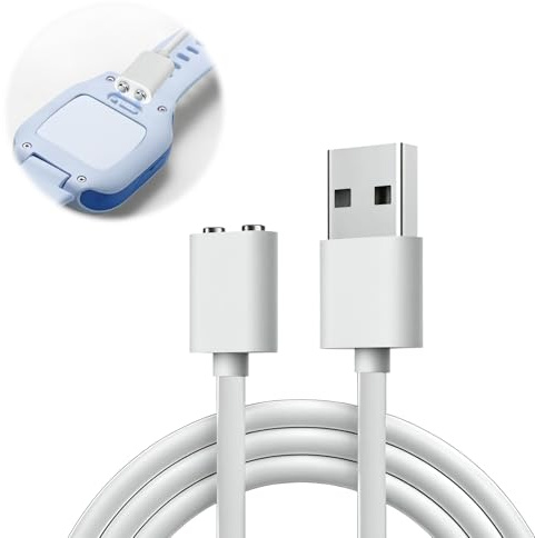 tiyiyok Usb Dc Ladekabel, Ladekabel 7MM, 0.8M, Geeignet für magnetische, wiederaufladbare Massagegeräte sowie für Den Einsatz in Spielzeugen, Tragbar Und Praktisch