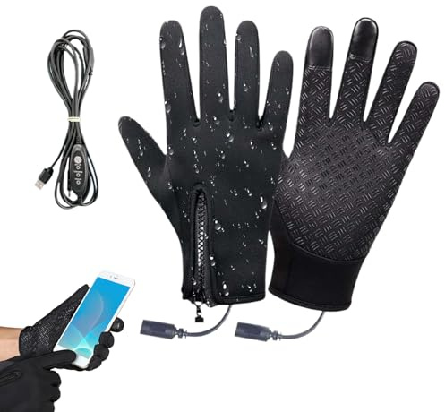 Huayeex Elektrische Handschuhe,Elektrische Handwärmer Heizhandschuhe - 3 Modi Touchscreen Handwärmer Für Männer Und Frauen Zum Fahren Fahrradfahren Wandern Camping Sport Reiten Skifahren