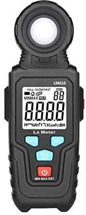 LM610 LuxmetroEsposimetro100.000 LUX Luxmetro digitaleluminanzaLuxFcprovaMax MinLuxmetrifotometro Misurazione della luminosità(1)