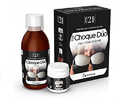 PLAMECA - Plan 21 Choque Dúo, para el Control de Peso y el Sistema Nervioso, Con Garcinia, Coleus Forskohlii y Rhodiola, para Inicio de Entrenamiento o Estancamiento - 20 Cápsulas Vegetales + 200 ml