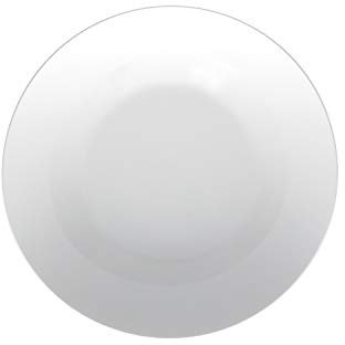 La Porcellana Bianca - Piatto Fondo da 20 cm – Ideale per zuppe o pasta, resistente e raffinato, in Bone China bianco. Linea Essenziale