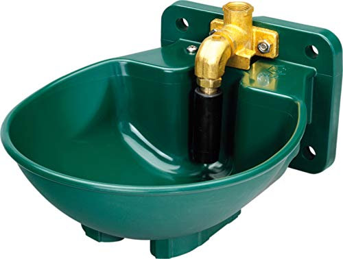 Lister Tränkebecken SB 23 - Kunststoff Tränke für Pferde und Rinder - Pendelventil - Made in Germany - 2 Liter - Für Zirkulationsanlagen geeignet