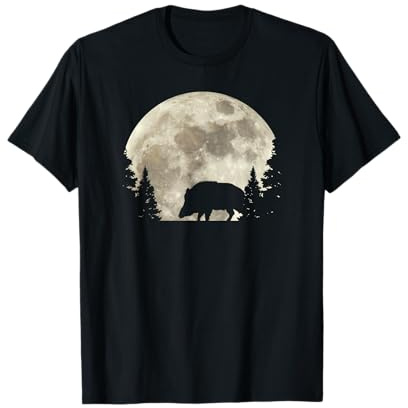 Jäger T-Shirt Wildschwein Keiler Wildsau Jagd Jäger T-Shirt