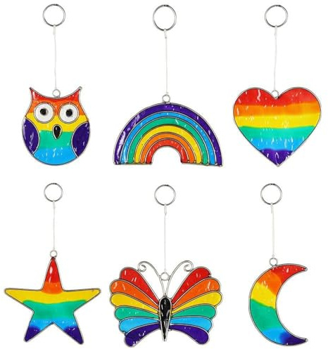 something different Rainbow Moon Suncatcher