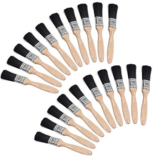 Pinceles profesionales de 25 mm para pintores, pintores, decoración, mango de madera, 5 unidades