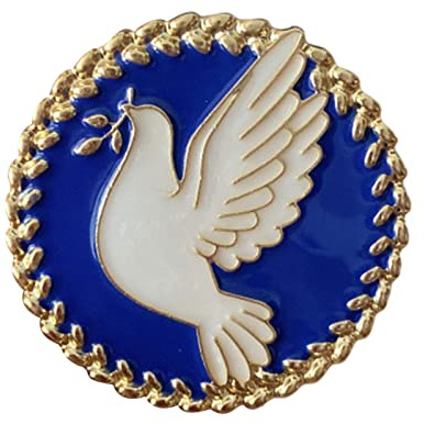 Frieden Brosche PEACE Friedenstaube Liebe Ansteckbutton,Kein Krieg in der Ukraine Button Peace Friedenstauben mit Friedens Motiv