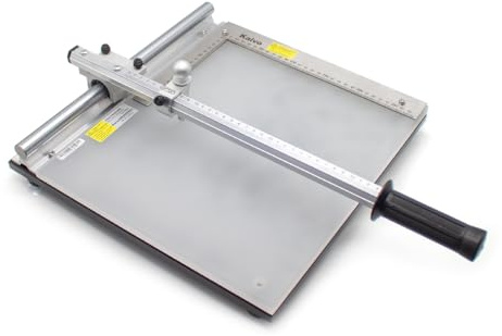 LeTkingok Glasschneider Laborgebrauch Glasschneider Manuelle ITO Glas Basierte Kieselgel Board Schneidemaschine 28x33CM (KVC370 Plus)