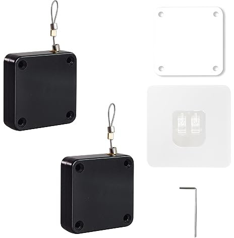 2 Stück stanzfreie automatische Türschließer, automatischer Türschließer mit Tunnelzug, Türschließer für Zuhause, Büro, Schlafzimmer (schwarz) (500G)