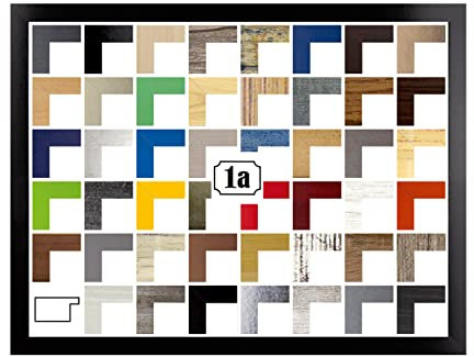 Montana Deluxe Bilderrahmen Posterrahmen 60x80 cm Puzzlerahmen Schwarz Hochglanz Farbgruppe C Klares Kunstglas