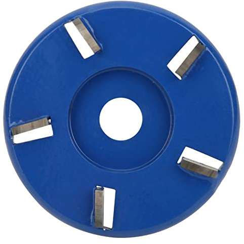 Cuchilla De Corte, Amoladora De Tocones, Disco De Corte De Madera En Forma De Arco De 5 Dientes, Amoladora Angular Para Carpintería, Herramienta De Pulido Para Tallado(Blue)