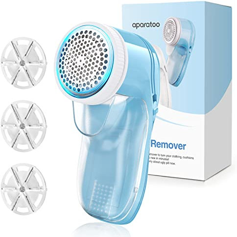 Elektrischer Fusselrasierer Stoffrasierer, USB Wiederaufladbarer Fusselentferner für Kleidung Debobbler Kleiderrasierer Fusselrolle Wolle Defuzzer für Kleidung Teppich (3 Klingen enthalten)