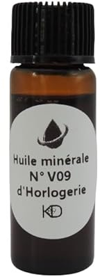 KD89 Mineralöl V09-5 ml – für Uhrmacherkunst und Feinmechanik für Anwendungen mit hohem Druck, braun
