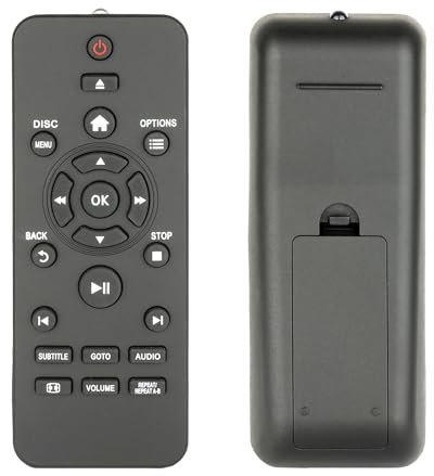 Télécommande RC-5721 RC5721 Compatible avec Philips DVD Player DVP-2850 DVP-3600 DVP-3880 DVP-3950 DVP-3990 DVP2800/05 DVP2800/12 DVP2850/05 DVP2850/12. P2850 /51 Remplacement du contrôleur