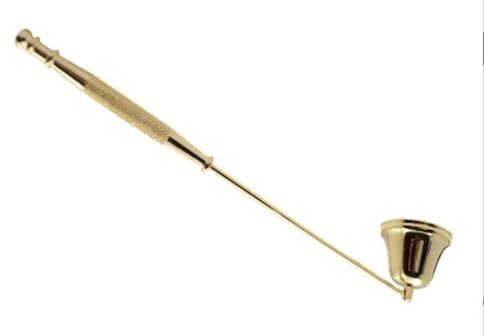 Seadiquiet Gold Metal Candle Snuffer Wick Snuffer with Long Handle Accessories