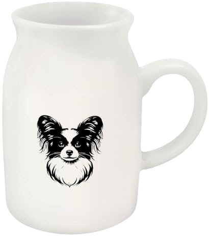 Azeeda 300ml 'Papillon Dog' Ceramic Milk Jug (MJ00016648)
