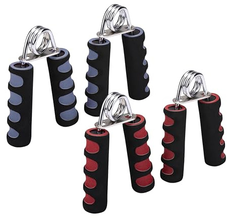 Umbro Handtrainer 2 Stück - Unterarmtrainer Widerstand bis zu 15KG - Griffkraft Trainer für Krafttraining und Rehabilitation - Hand Trainer mit Griffen - Stahl/EVA-Schaum, Schwarz