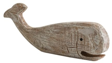 FLCPJGV Holzwal-Skulptur, nautische Dekoration, Geschnitzte Holzfigur für den Eingangsbereich