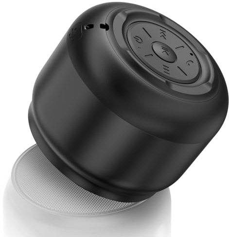JYX Mini Enceinte Bluetooth Portable,Haut-Parleur Bluetooth avec Autonomie de 15 Heures, Une Portée de Connexion Jusqu’à 20 Mètres, Convient à Une Utilisation Quotidienne/Activités de Plein air,Noir