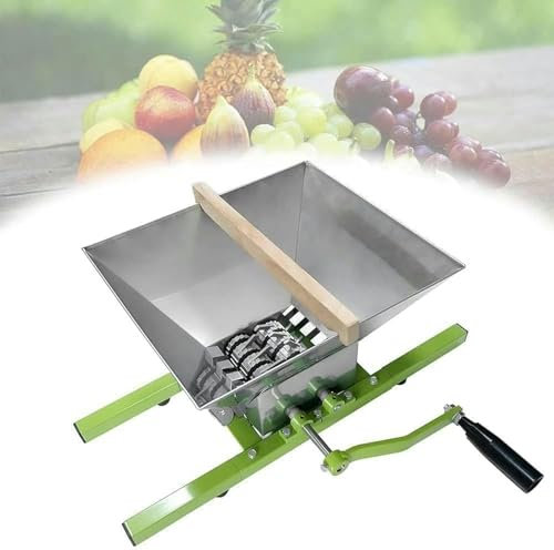 HDMOZUYT Pressoir à Raisin, Presse à vin de Fruits, Presse à Baies Hachoir, broyeur à Fruits de Grande capacité pour Le pressage du vin et du cidre~/