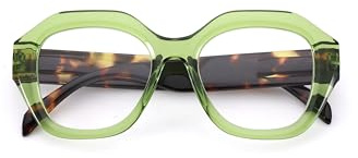 Corpo-otto Lesebrille Vogue Grüne Schildkröte +2,50, Grün-Schildkröte, 2.5 Diottria