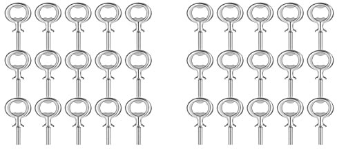 MVOSJFIE 30Pcs Christmas Bottle Opener Bottle Opener DIY Craft Beer Bottle Opener Blank Bottle Opener for Wood Turning Project,Et