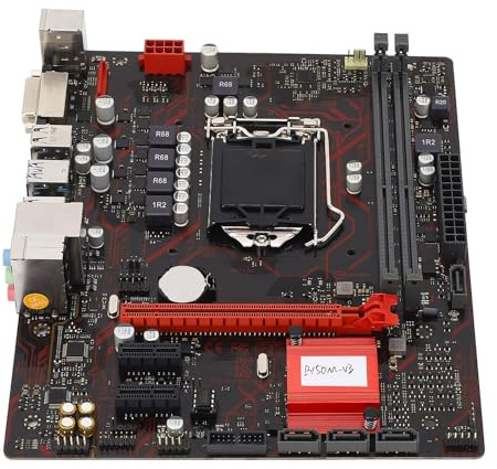Plyisty M ATX Desktop Motherboard PCI E 3.0 LGA 1151 CPU Slot Doble DDR4 Memoria Placa Base con Interfaz DVI para Core I7 I5 I3 Pentium Celeron 14 NM CPU