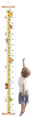 Kustimantu Wandhöhenmesser Für Kinder,Abnehmbare Kinder-Wandmesslatte Mit Höhenmarkierungen | Mit Adjustierbaren Markierungsslidern, Halteband & Wiederverwendbar Für, Kindergarten Und Deko