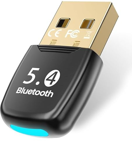 Arvoni USB Bluetooth 5.4 Adapter for PC, Bluetooth Dongle for Windows 11/10/8.1, Plug and Play, for PC Laptop, Mouse, Tablet, Headphones, 7 Multi-Device