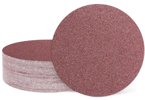 QUARKZMAN 25 Pcs Discos De Lijado 200 mm 8 Inch 40 Grit Almohadillas | Papel De Lija De Gancho Y Bucle, Para Lijadora Orbital Aleatoria, Para Carpintería Automotriz Metal